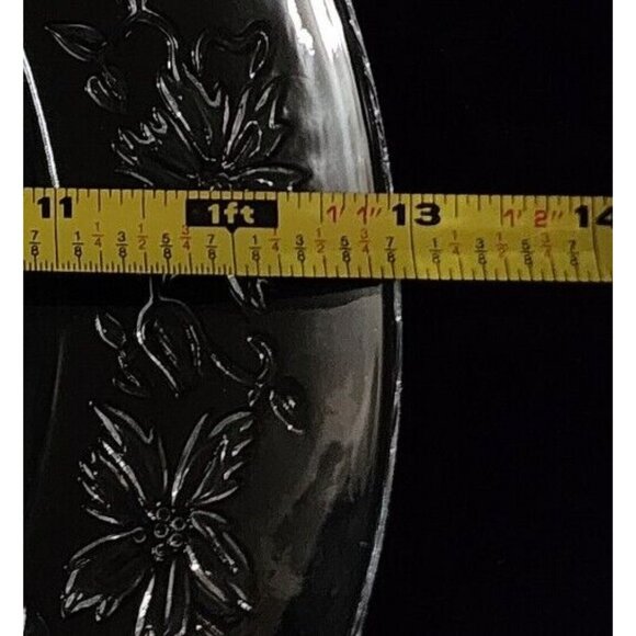 Princess House Fantasia Divided Appetizer Dip Plate 13" charcuterie chip snack p - Picture 11 of 11